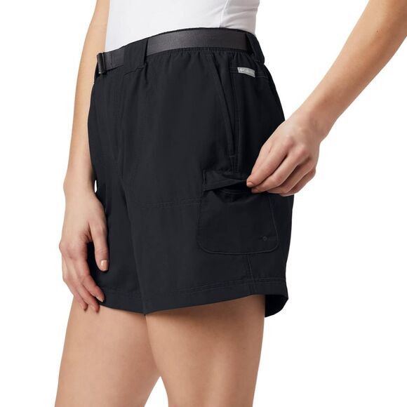 Columbia | NWT Black Sandy River Active Outdoor UPF Cargo Shorts, Size L (12-14) - Picture 2 of 9